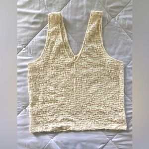 A NEW DAY Cream Crop Top
